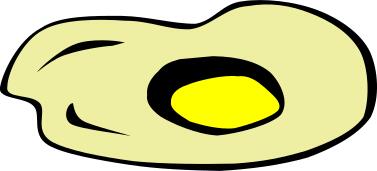 Poached eggs vector clip art
