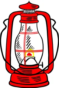 Hurricane lamp vector illustration