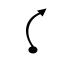 Steep curve right TSD vector sign