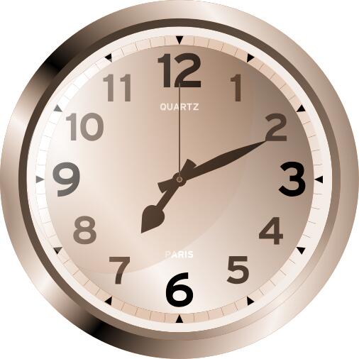 Quartz wall clock vector image