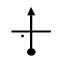 Left land mark TSD vector sign