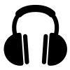 Vector clip art of headphones