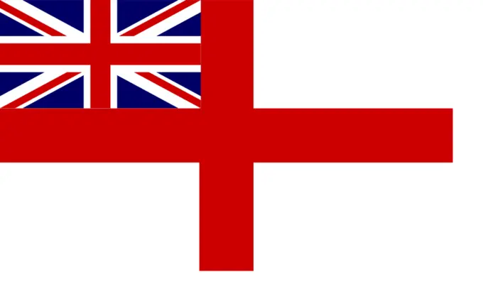 English Royal Navy historic flag vector image