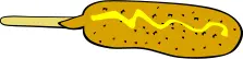 Corn hot dog vector image