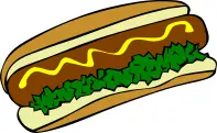 Hot dog vector image