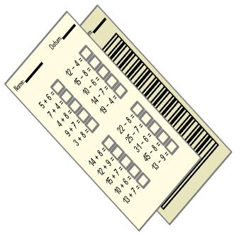 Maths homework vector drawing