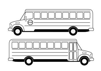 School bus vector drawing
