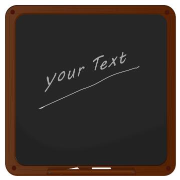 Vector drawing of blackboard