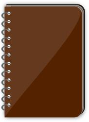 Spiral notebook vector illustration