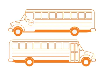 School bus vector drawing