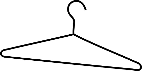 Coat hanger vector illustration