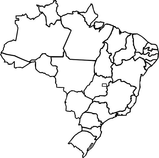 Vector map of Brazil regions
