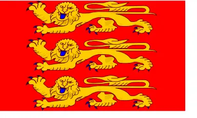 Normandy region flag vector drawing