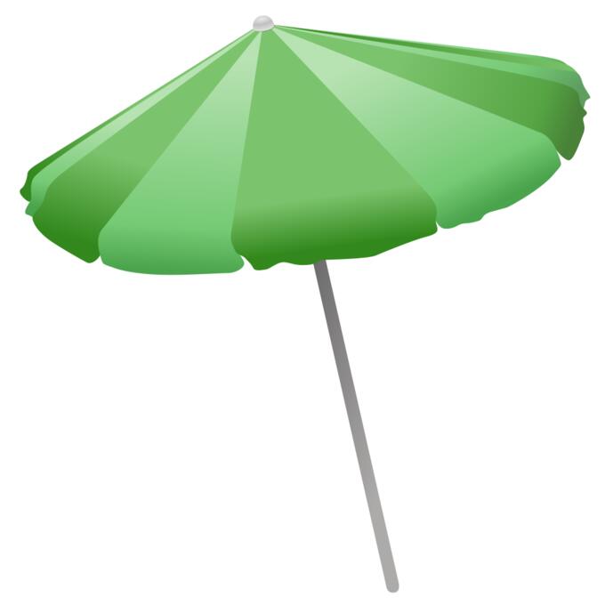 Beach umbrella vector clip art