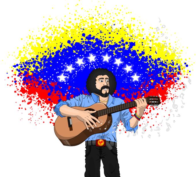 Ali Primera vector illustration