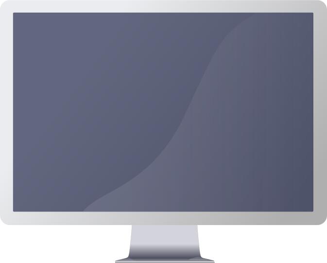 Computer monitor vector image