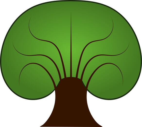 Tree vector drawing