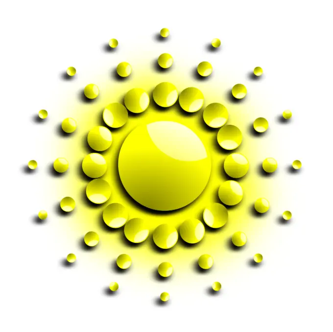 Sun vector image
