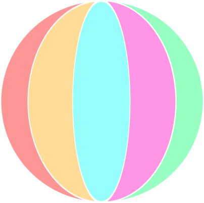 Vector illustration of beach ball
