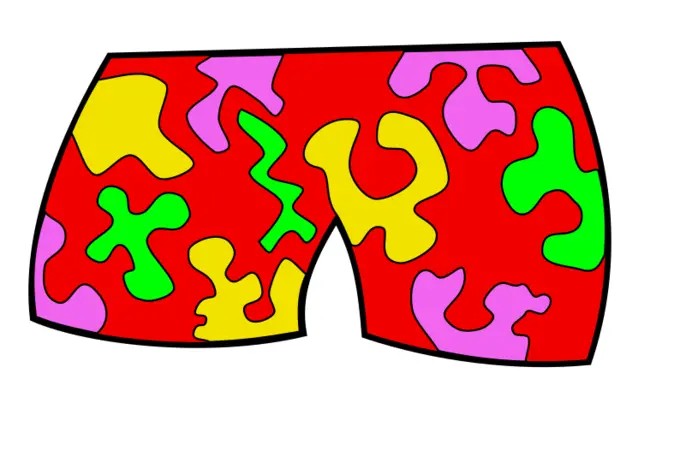 Vector clip art of swimming pants