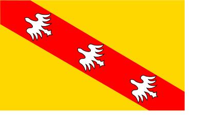 Lorraine region flag vector image