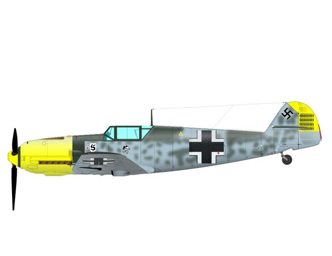 ME-109 aeroplane vector image