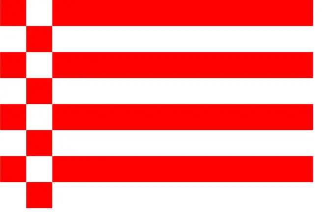 Flag of Bremen vector illustration