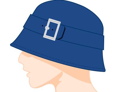 Ladies bell hat vector image
