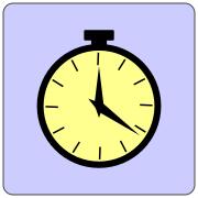 Analog alarm clock vector icon