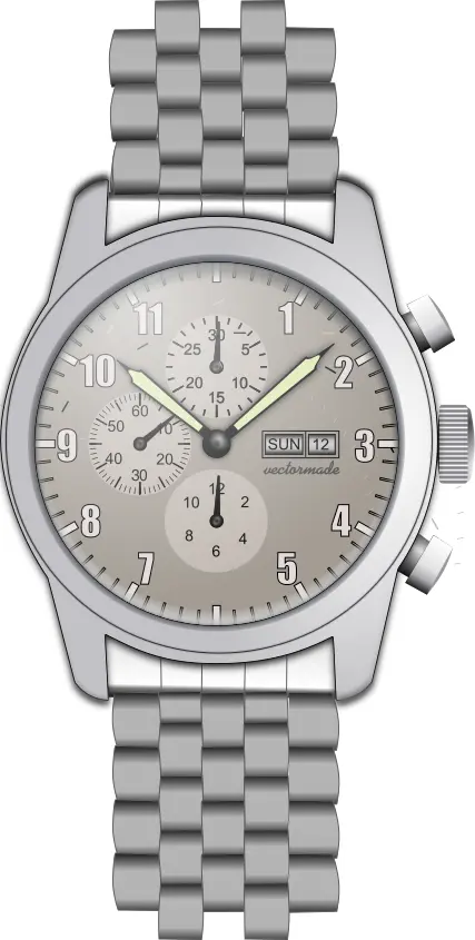 Wristwatch with chronometer vector image