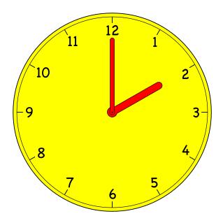 Analogue clock vector illustration