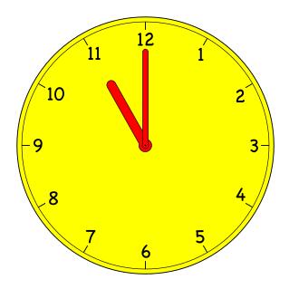 Analogue clock vector image