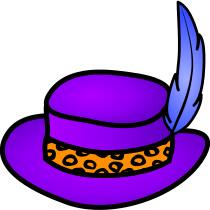 Pimp hat vector image