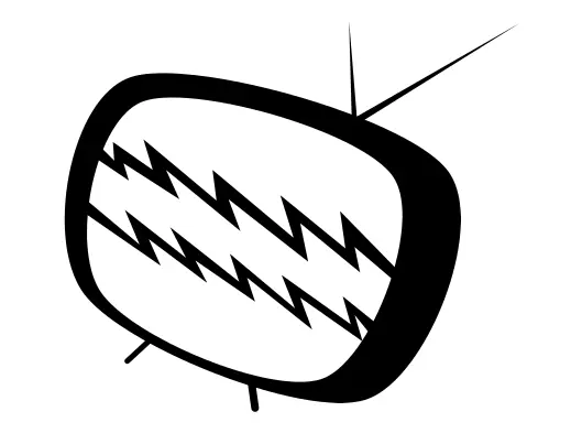 Malfunctioning cartoon TV set vector image