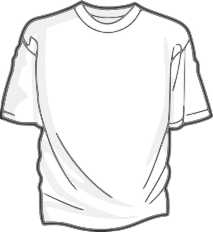 White t-shirt vector image