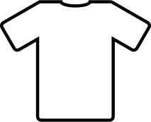 White t-shirt vector clip art