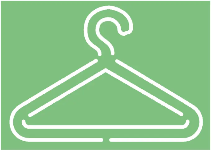 Coat hanger sign vector image