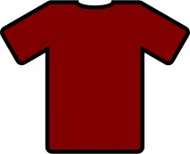 Red t-shirt vector graphics