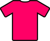 Pink t-shirt vector image