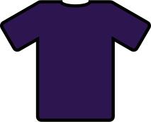 Blue t-shirt vector clip art
