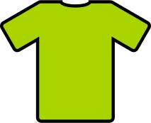 Green t-shirt vector illustration