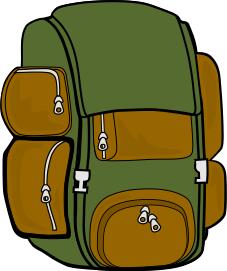 Backpack vector image