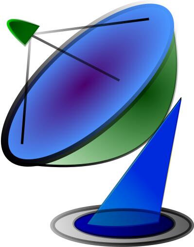 Ground tracking station vector image