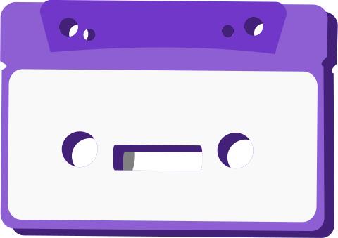 Audio cassette vector image