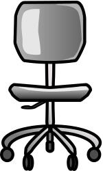 Office chair vector illusttaion