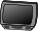 Television receiver vector drawing