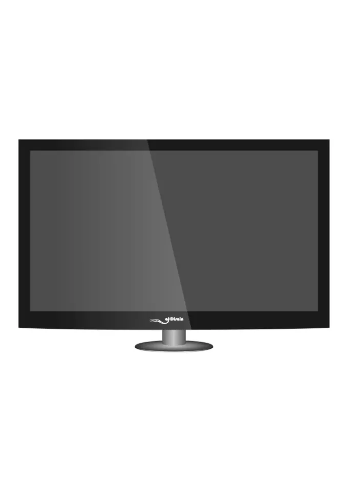 Plasma TV vector clip art