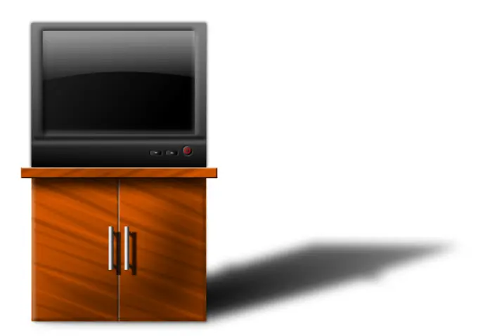 Flat TV vector illustration