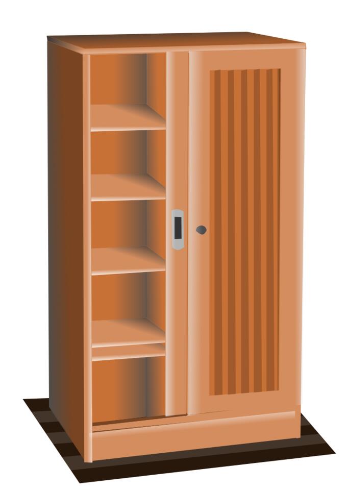 Brown cupboard vector image