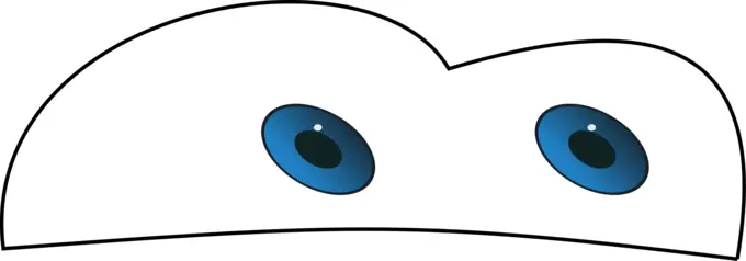 Car eyes vector image